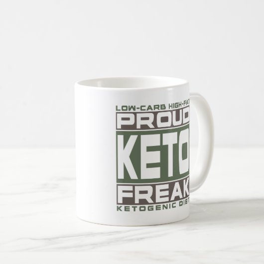KETOGENIC DIÄT: Stolzer Keton-Freak! Kommen Sie in Kaffeetasse (VorderseiteRechts)