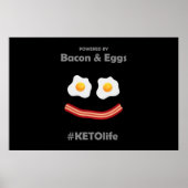 KETOlife mit Bacon und Eiern Poster (Vorne)
