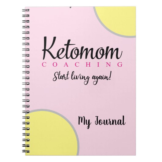 Ketomom Coachen Journal Notizblock (Vorderseite)