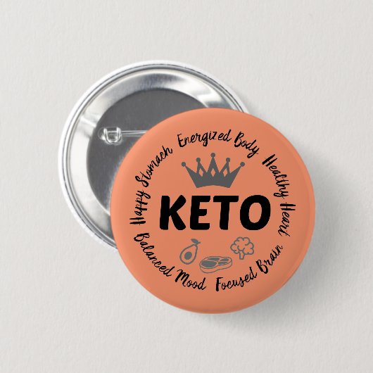 Keton fördert Emblem Button (Vorne & Hinten)