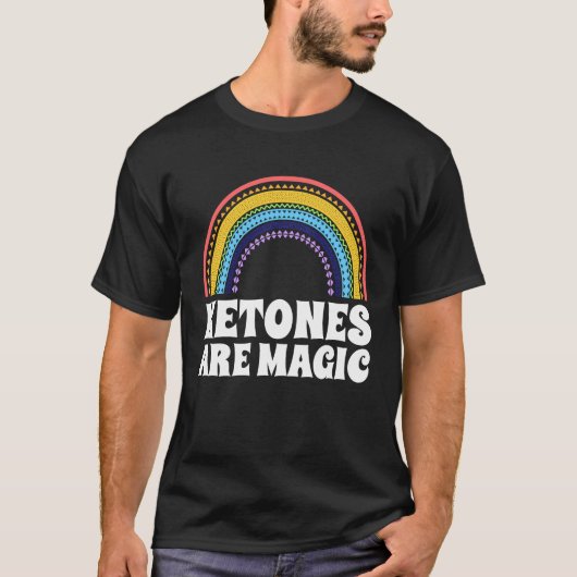 Ketone sind magische Regenbogenschlüssel zu ketoge T-Shirt (Vorderseite)