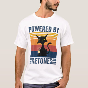 Ketones-Katzenkäse mit kugelsicherem Kaffee T-Shirt