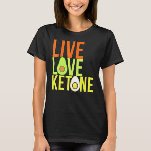 Ketose Keton Avocado Ei Keto Lebensstil T-Shirt