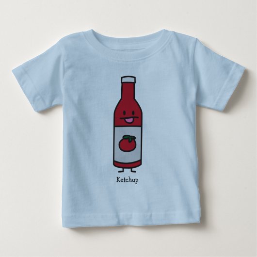 Ketschup-Flaschen-Tomatensauce-Tabellenwürze Baby T-shirt (Vorderseite)