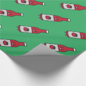 Ketschup-Flaschen-Tomatensauce-Tabellenwürze Geschenkpapier (Ecke)