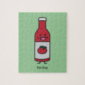 Ketschup-Flaschen-Tomatensauce-Tabellenwürze Puzzle (Vertikal)