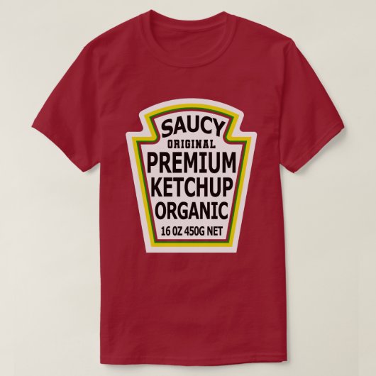 Ketschup Hot Packet Halloween Taco Kostüm T-Shirt (Design vorne)