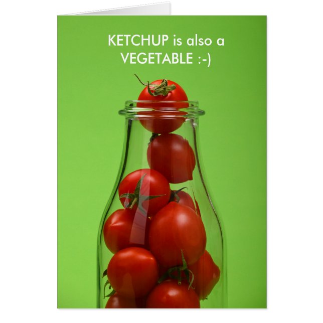 Ketschup ist auch eine Gemüsekarte (Vorne)