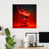 Ketschup-Poster Poster (Heimbüro)