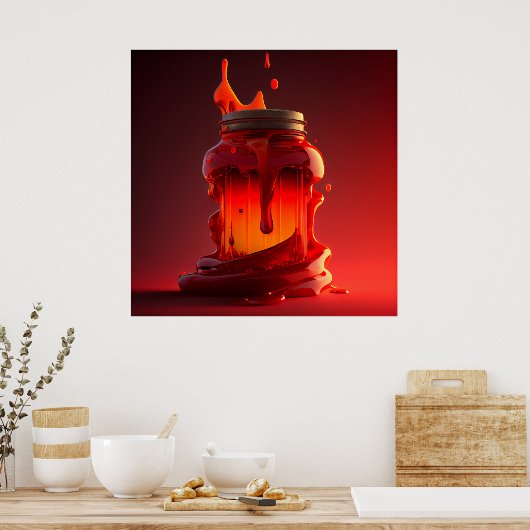 Ketschup-Poster Poster (Küche)