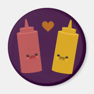 Ketschup-u. Senf-Freunde Magnet