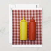 Ketschup u. Senf Postkarte (Vorne/Hinten)