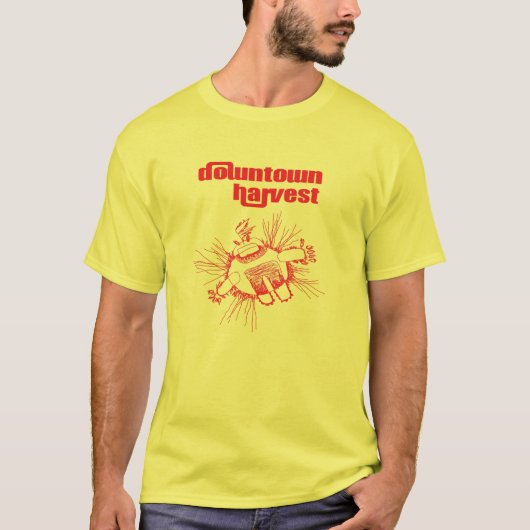 Ketschup-und Senf-fetthaltiges T-Shirt (Vorderseite)