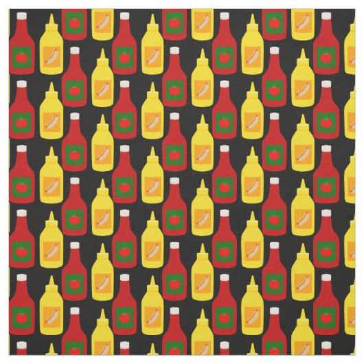 Ketschup und Senf Stoff (Muster)