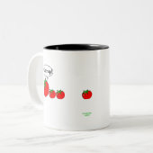 Ketschup-Witz-Tasse Zweifarbige Tasse (Vorderseite Links)