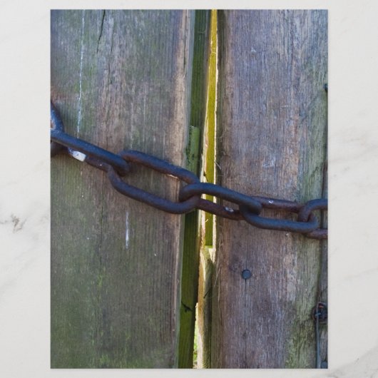Kette an Holz Flyer (Vorne)