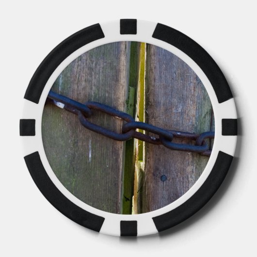 Kette an Holz Pokerchips (Vorderseite)
