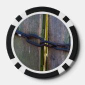 Kette an Holz Pokerchips (Rückseite)