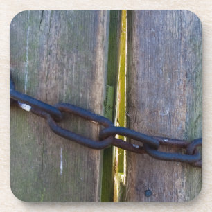 Kette an Holz Untersetzer
