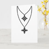 Kette & Anhänger Karte (Gelbe Blume)