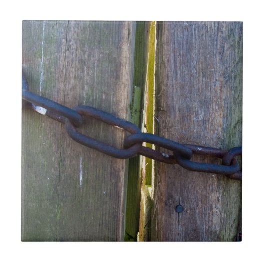 Kette auf Holz Fliese (Vorderseite)