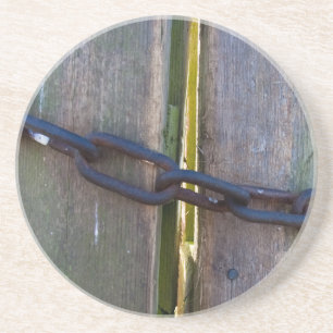 Kette auf Holz Untersetzer