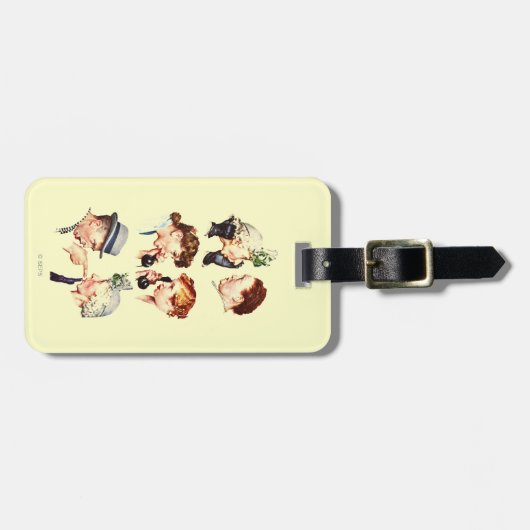 Kette des Klatsches Gepäckanhänger (Vorderseite horizontal)