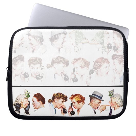 Kette des Klatsches Laptopschutzhülle (Vorderseite)