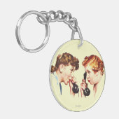 Kette des Klatsches Schlüsselanhänger (Vorderseite links)