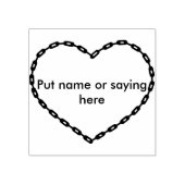 Kette Herzform 2 Briefmarke zur Illustration Gummistempel (Prägung)