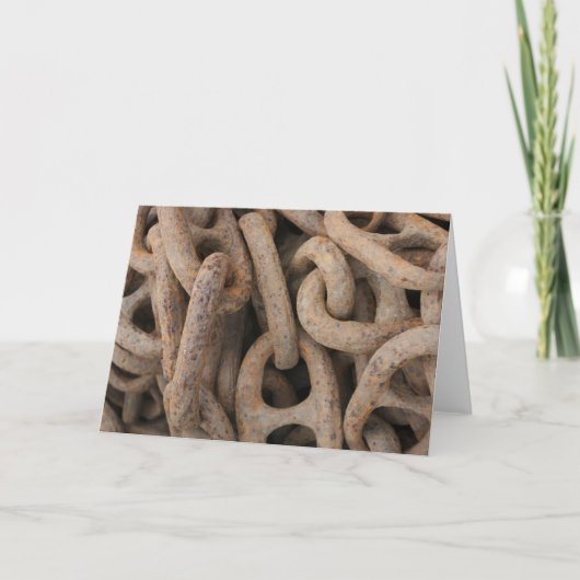 "Kette"-Merkkarte Dankeskarte (Vorderseite)