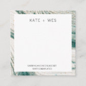 Kette + Ohrringe Grüne Grenz-Backenkarte Begleitkarte (Vorderseite)