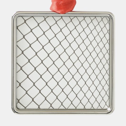 Kette verbundener Zaun Silbernes Ornament (Vorne)