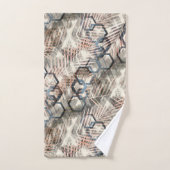 Ketten auf Blätter aus Palmen. Badhandtuch Set (Handtuch)