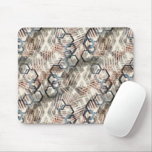 Ketten auf Blätter aus Palmen. Mousepad
