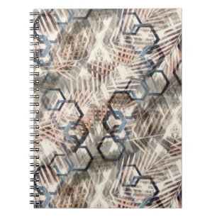 Ketten auf Blätter aus Palmen. Notizblock