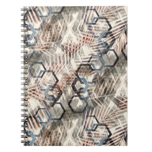 Ketten auf Blätter aus Palmen. Notizblock (Vorderseite)