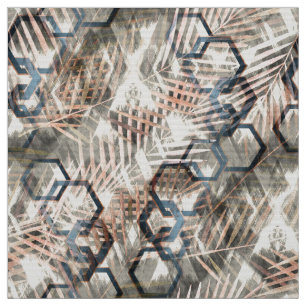 Ketten auf Blätter aus Palmen. Stoff