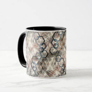 Ketten auf Blätter aus Palmen. Tasse