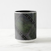 Ketten auf Vintagem Holz Tasse (Zentrum)