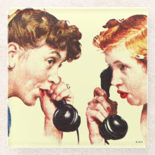 Ketten des Klatsch Glasuntersetzer