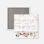 Ketten des Klatschens 4 Magnet (Vorderseite/Rückseite)