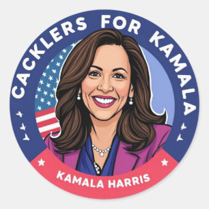 Ketten für Kamala Runder Aufkleber