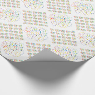 Ketten-Herzen Geschenkpapier