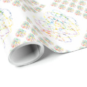 Ketten-Herzen Geschenkpapier (Rolleneckpunkt)