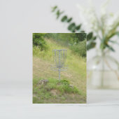 Ketten mit einem Golf-Aktionskorb Postkarte (Stehend Vorderseite)