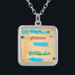 Ketten mit origineller Strandkunst auf Charme Versilberte Kette<br><div class="desc">Neckolace in Küstenstöcken mit originellen Strandmalereien</div>