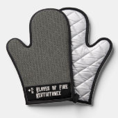 Ketten-Ofen-Mitte der Feuerbeständigkeit Ofenhandschuh (Vorderseite/Rückseite)