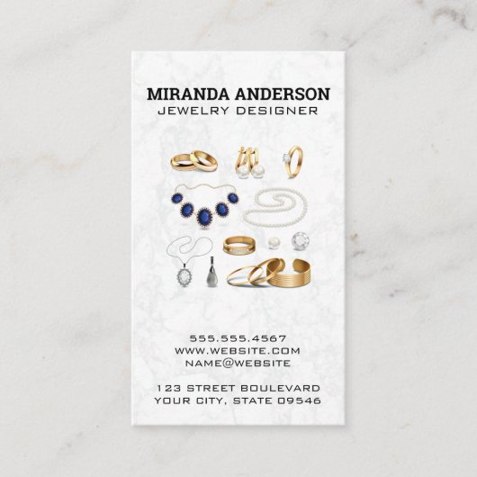 Ketten, Ringe, Ohren Visitenkarte (Vorderseite)