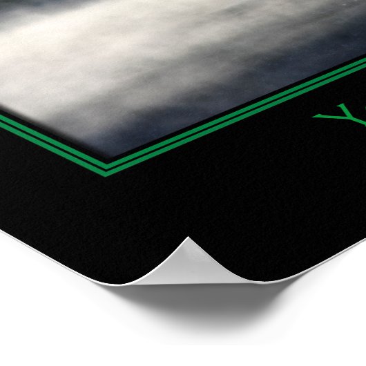 Ketten und Nebel am Teich erstellen Ihr eigenes An Poster (Ecke)